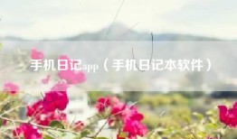 手机日记app（手机日记本软件）